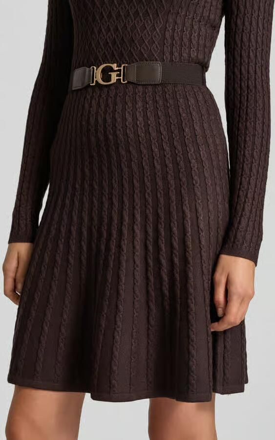 Guess Knielange jurk met tailleriem