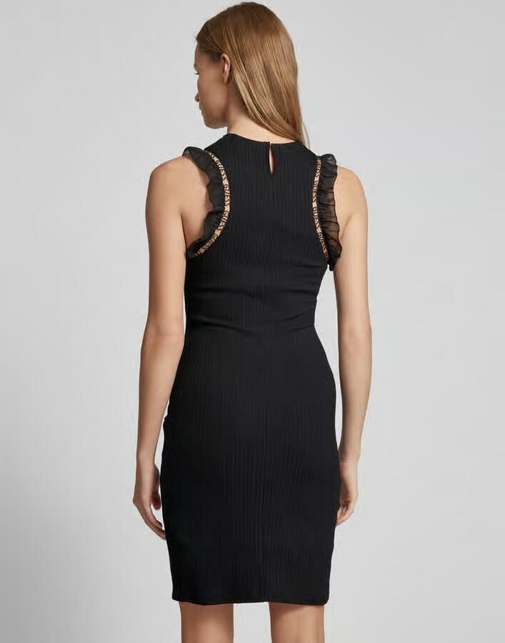 Guess Knielange cocktailjurk met knoopdetail model 'OLGA'