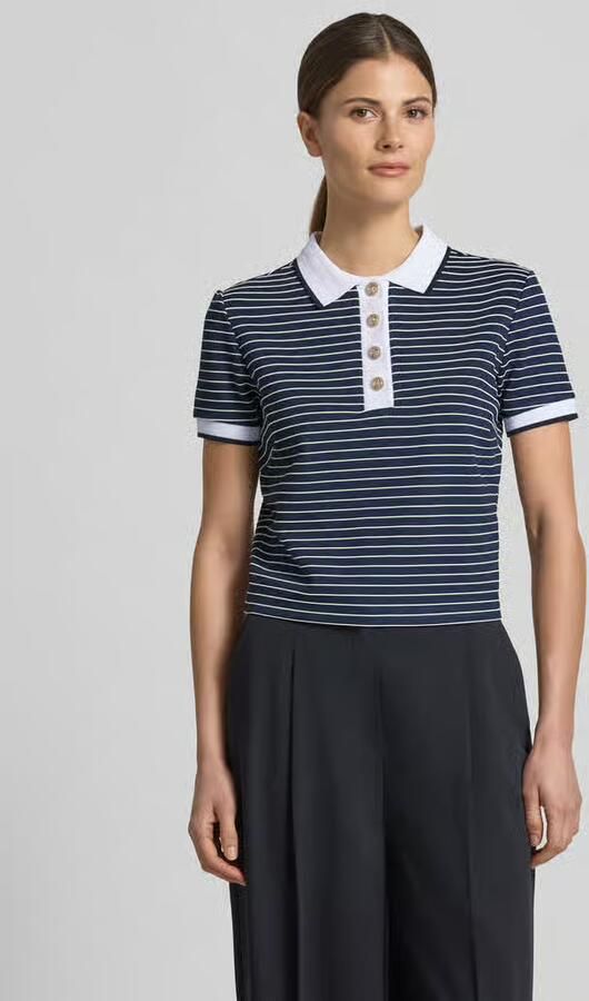 Guess Kort poloshirt van viscosemix model 'ALPHONSINE' - Foto 4