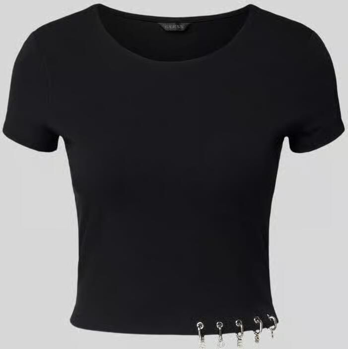 Guess Kort t-shirt met logo-charms model 'Elisabette' - Foto 2
