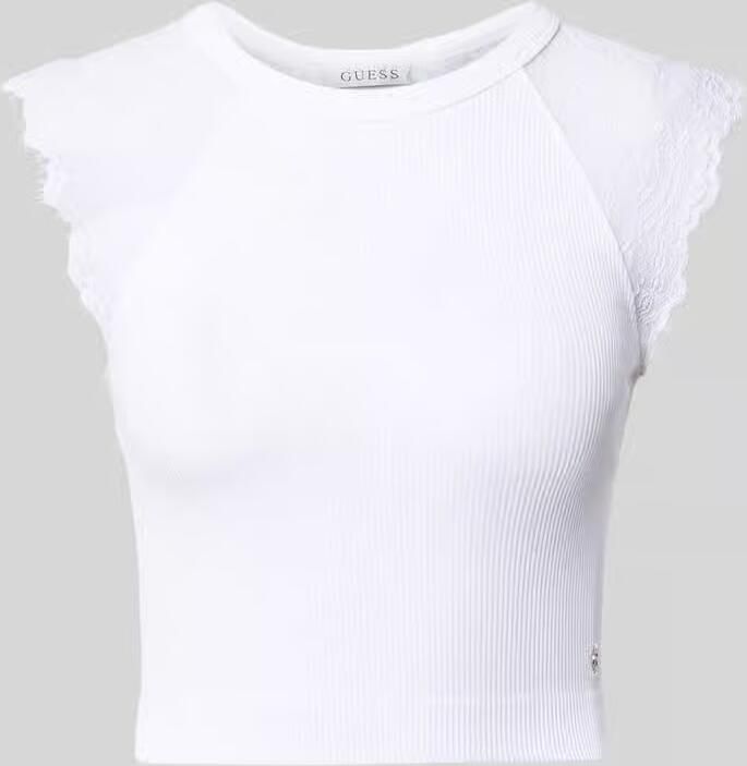 Guess Kort top met kant model 'MILLIE' - Foto 2