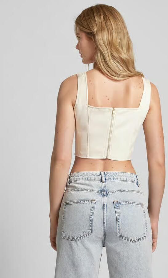 Guess Korte top met vierkante hals model 'ORIOLA'