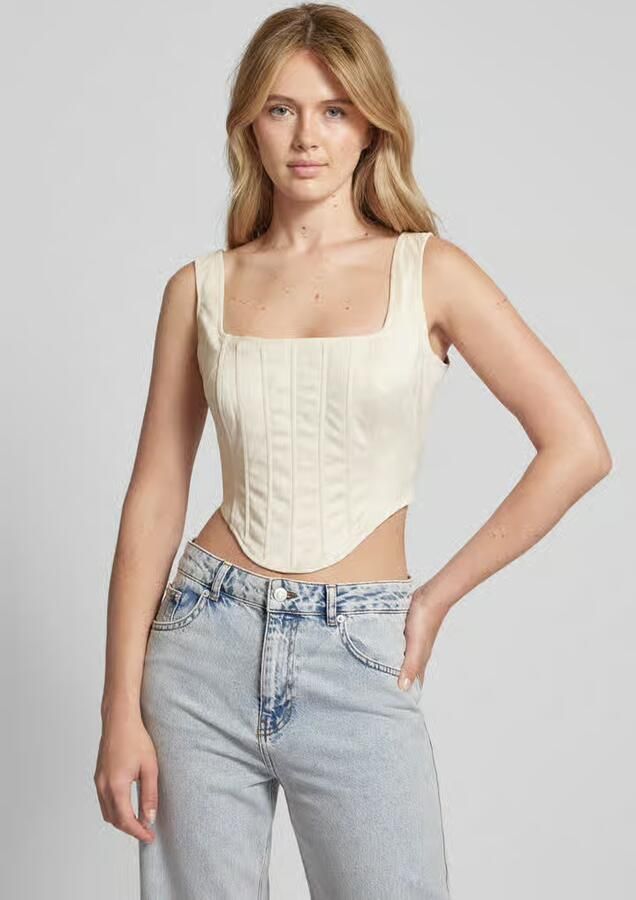 Guess Korte top met vierkante hals model 'ORIOLA' - Foto 2