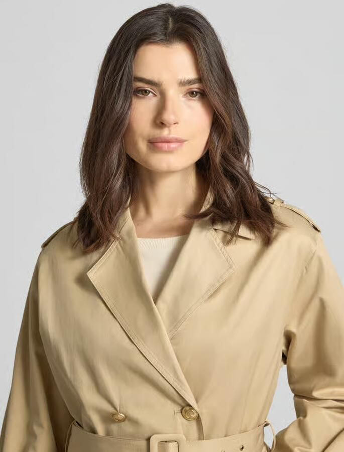 Guess Kort trenchcoat met reverskraag model 'Fatou'