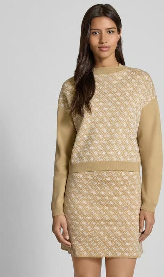 Guess Korte gebreide pullover met ronde hals - Foto 2