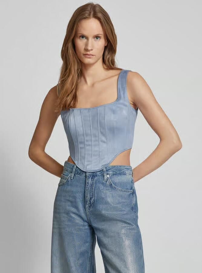 Guess Korte top met vierkante hals model 'ORIOLA' - Foto 2