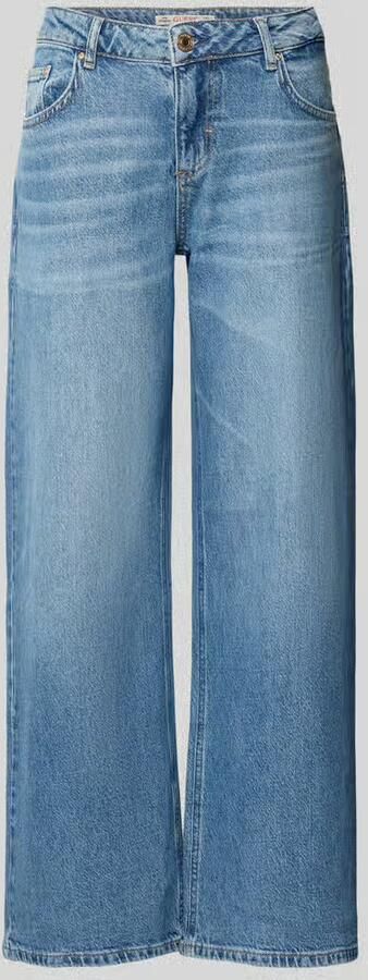 Guess Low rise baggy fit jeans met steekzakken model 'WIDE LOW'