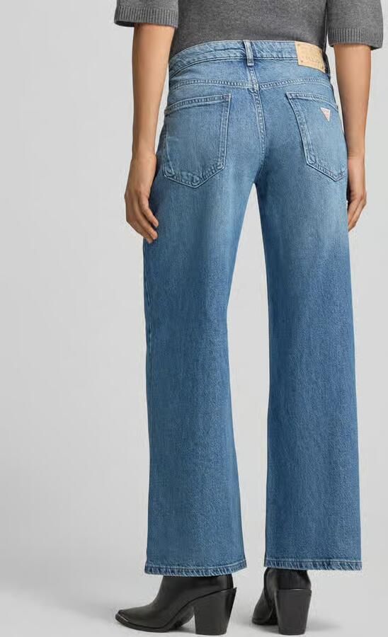 Guess Low rise baggy fit jeans met steekzakken model 'WIDE LOW' - Foto 3