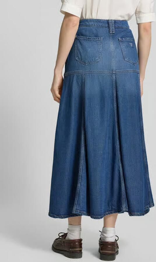 Guess maxirok van lyocellmix in denimlook model 'Nidia'