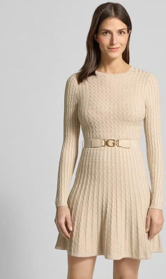 Guess Mini-jurk van viscosemix in tricotlook model 'Hana' - Foto 3