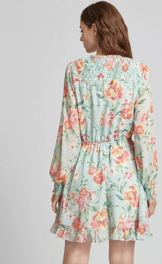 GUESS Dames Jurken Ss Vanessa Flare Dress Lichtblauw