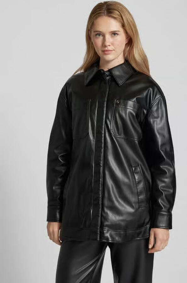 Guess Overhemdblouse in leerlook model 'MAREVA' - Foto 3