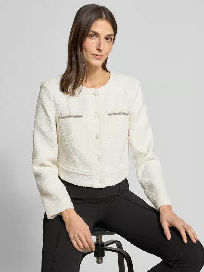 Guess Regular fit blazer met lanawol model 'Clotilde' - Foto 2