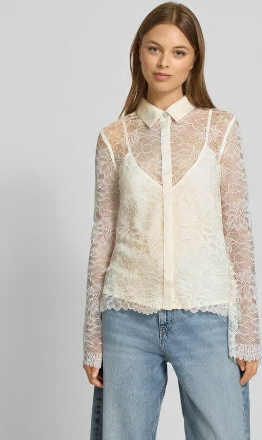 Guess Overhemd LS ANTOINETTE LACE SHIRT W5YH58 WHDY0 - Foto 2