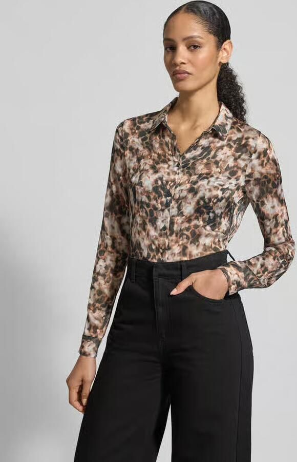Guess Regular fit blouse in all-over look model 'CLOUIS SHIRT' - Foto 4