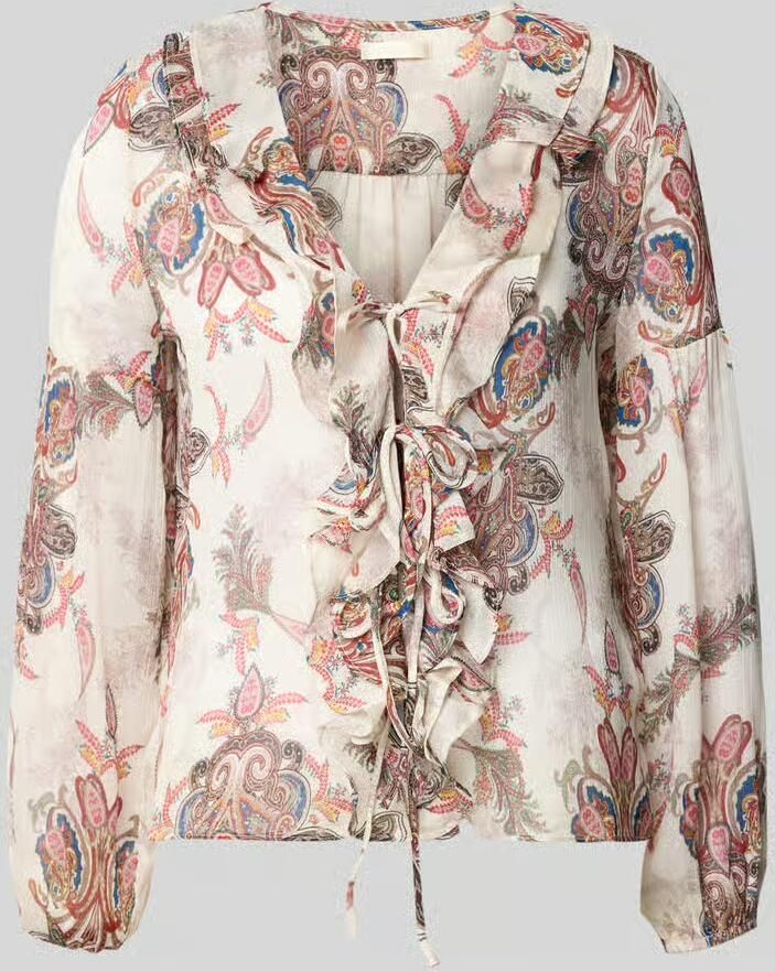Guess regular fit blouse met ruches model 'Emy'