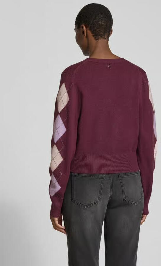 Guess Regular fit gebreid jack van katoenmix model 'GRACIE' - Foto 3
