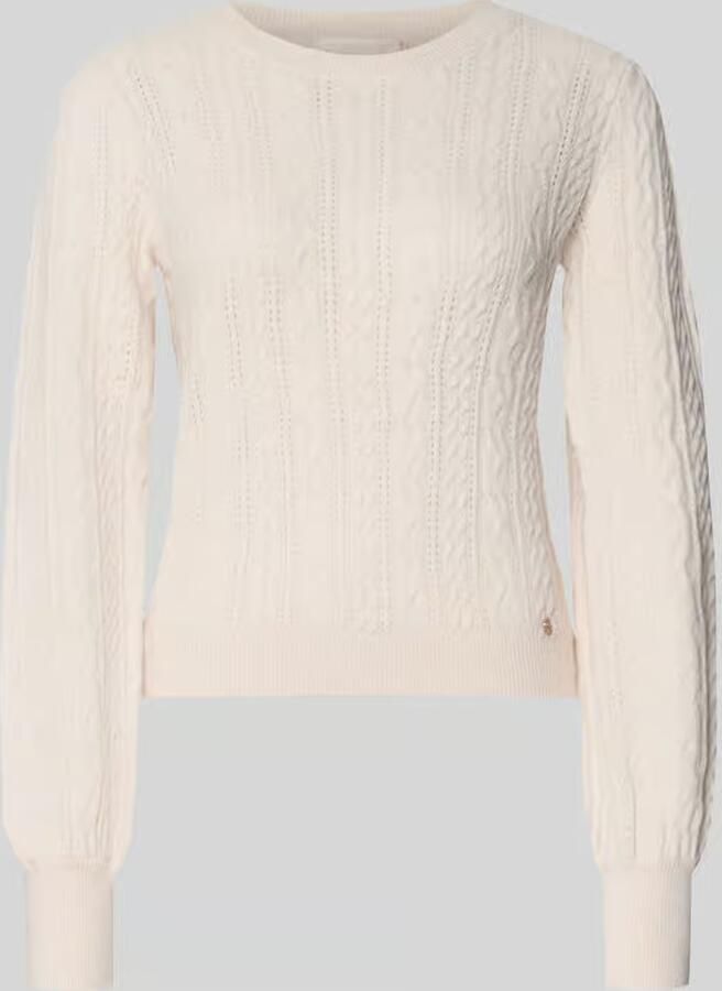 Guess regular fit gebreide trui met kabelpatroon