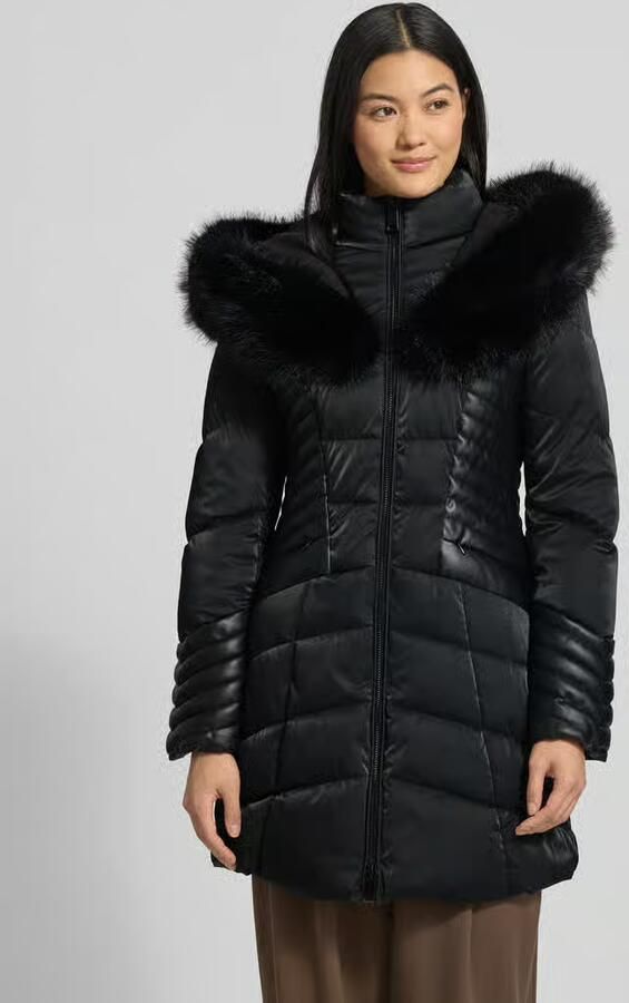Guess Regular fit gewatteerde lange jas met tweewegsritssluiting model 'Oxana' - Foto 2