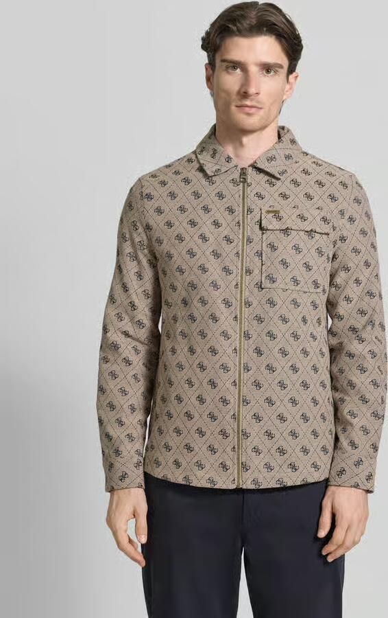 Guess regular fit jas met borstzak - Foto 4