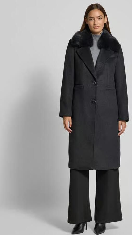 Guess Regular fit lange jas met reverskraag model 'Karole'