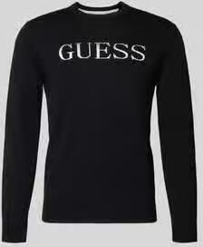Guess Regular Fit trui in brei-look model 'Kane'