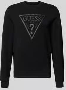 Guess regular fit sweatshirt met logodetail model 'Audley'