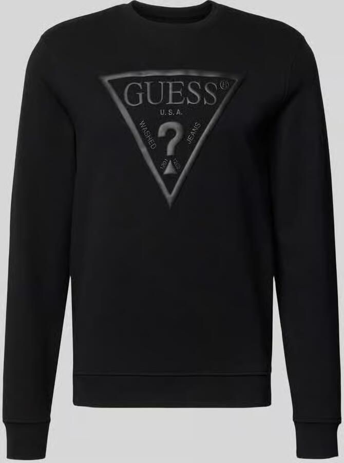 Guess regular fit sweatshirt met logodetail model 'Audley' - Foto 2
