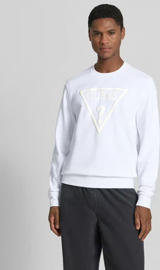 Guess regular fit sweatshirt met logodetail model 'Audley' - Foto 2