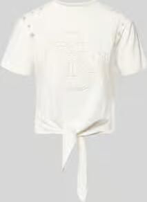 Guess regular fit T-shirt met gaatjesmotief