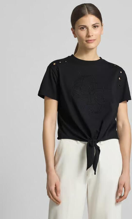 Guess Katoenen Kortemouw T-shirt Dames Collectie Black Dames - Foto 4