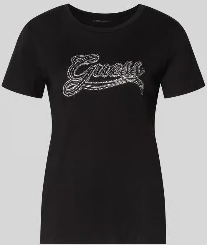 Guess regular fit T-shirt van zuiver katoen met logomotief