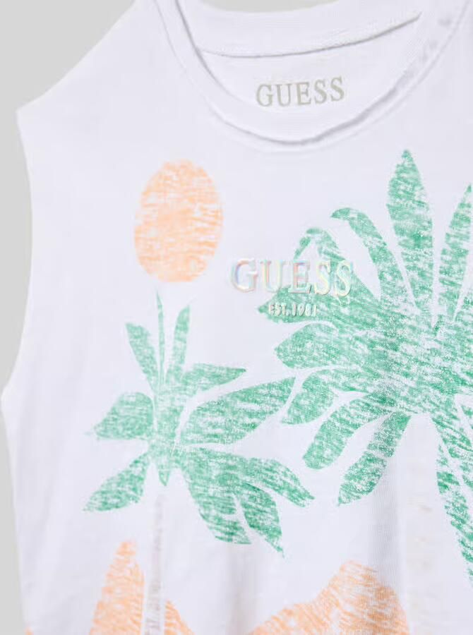 Guess Regular fit tank top met logo-applicatie