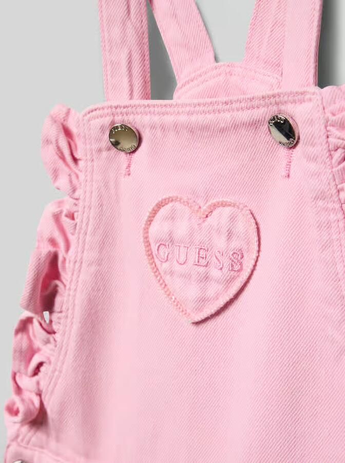 Guess regular fit tuinbroek in denimlook