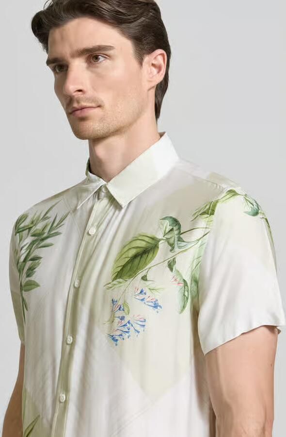 Guess regular fit vrijetijdsoverhemd van viscose