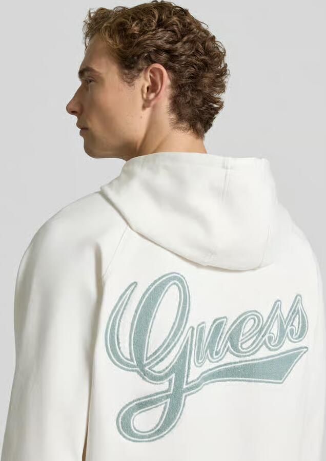 Guess relaxed fit hoodie van katoenmix met logopatch