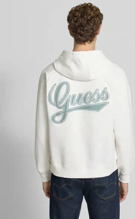 Guess relaxed fit hoodie van katoenmix met logopatch - Foto 2