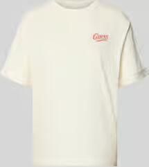 Guess relaxed fit T-shirt met siersteentjes model 'Emotional'