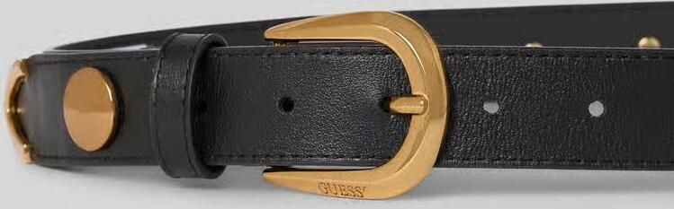 Guess Riem van leer met logo-embossing
