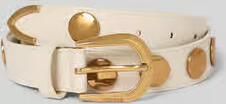 Guess Riem van leer met logo-embossing