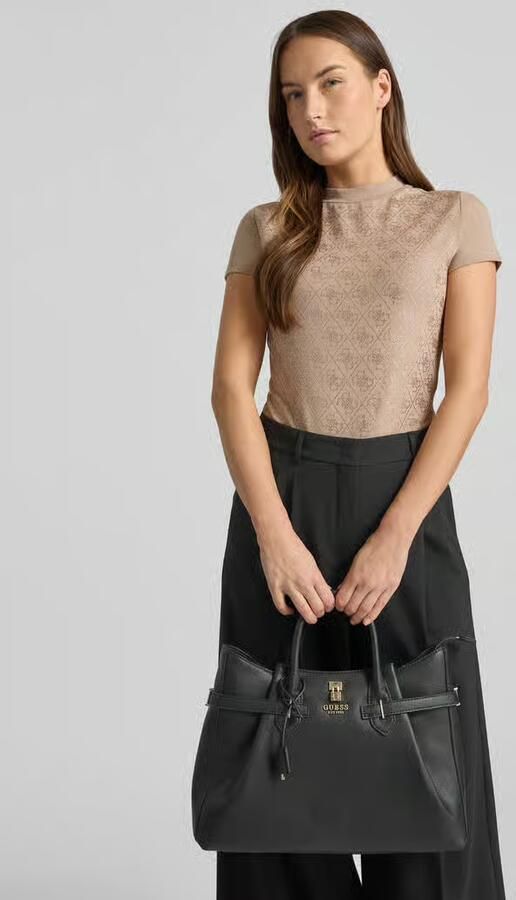 Guess Schoudertas in leerlook met logo-applicatie - Foto 2