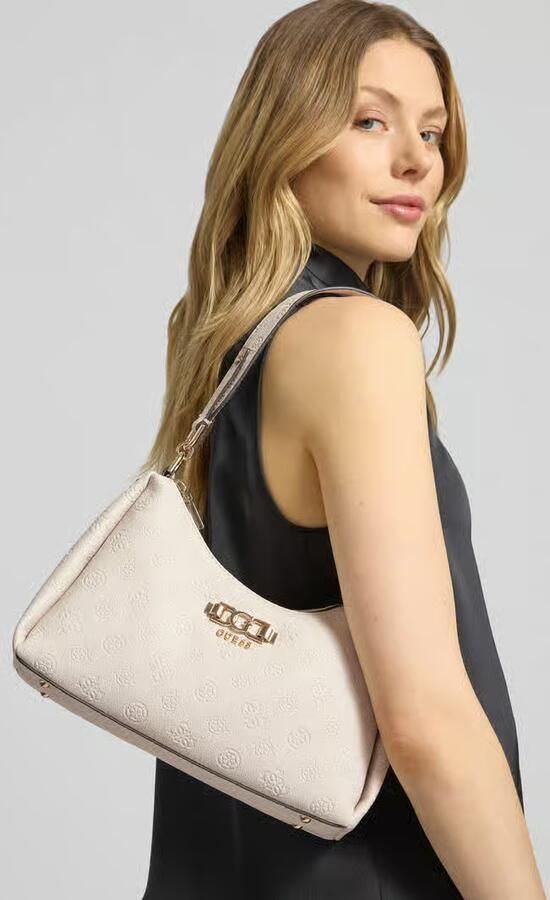 Guess Schoudertas in leerlook met logodetail model 'Anise' - Foto 3