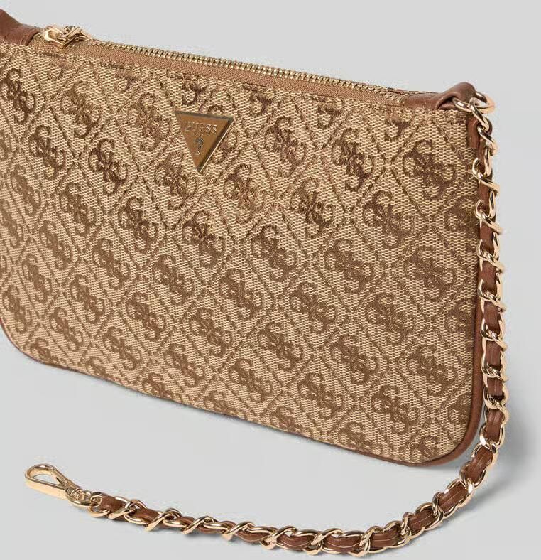 Guess Schoudertas met all-over merkstitchings
