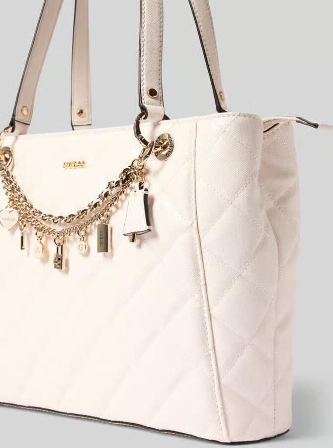 Guess schoudertas met kettingdetail model 'LIBBY NOEL TOTE'