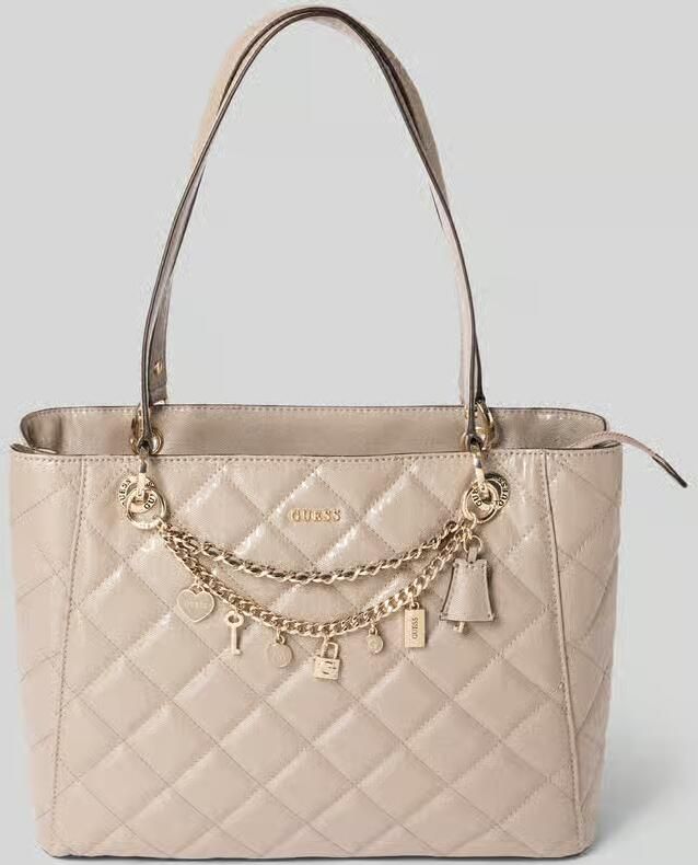 Guess schoudertas met kettingdetail model 'LIBBY NOEL TOTE' - Foto 2