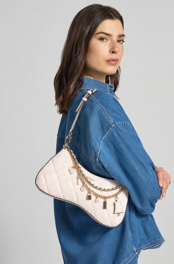 Guess Schoudertas met logodetail model 'Libby' - Foto 3