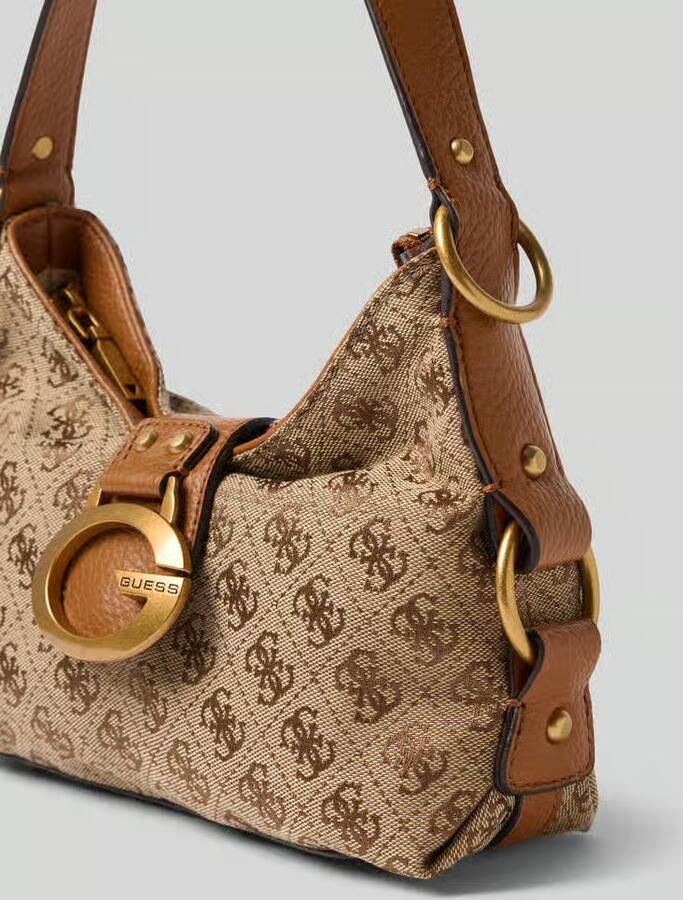Guess Schoudertas met logostitching rondom model 'Camden'