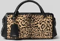 Guess Schoudertas van echt rundleer model 'Audrey'