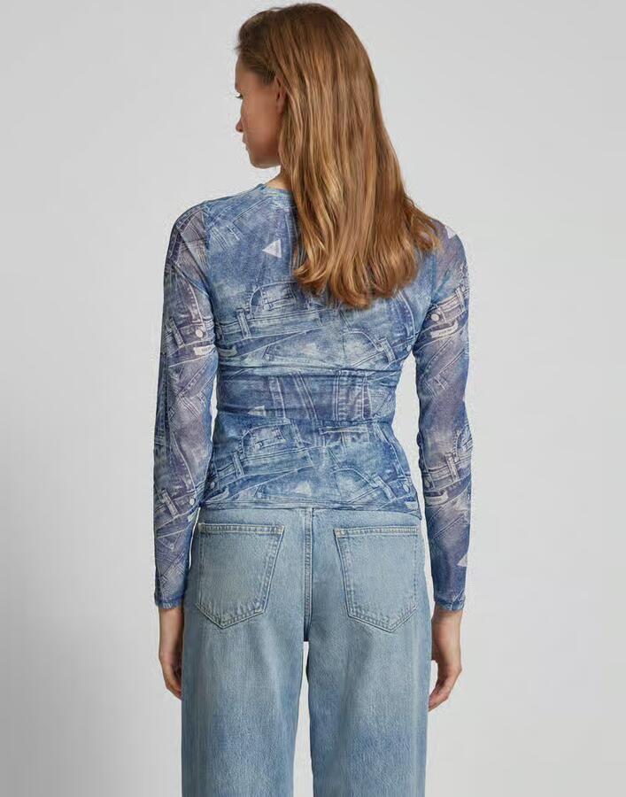 Guess Shirt met lange mouwen en cut-out model 'BRIENNA'