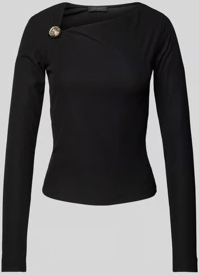 Guess Shirt met lange mouwen en labelapplicatie model 'FEBE' - Foto 2